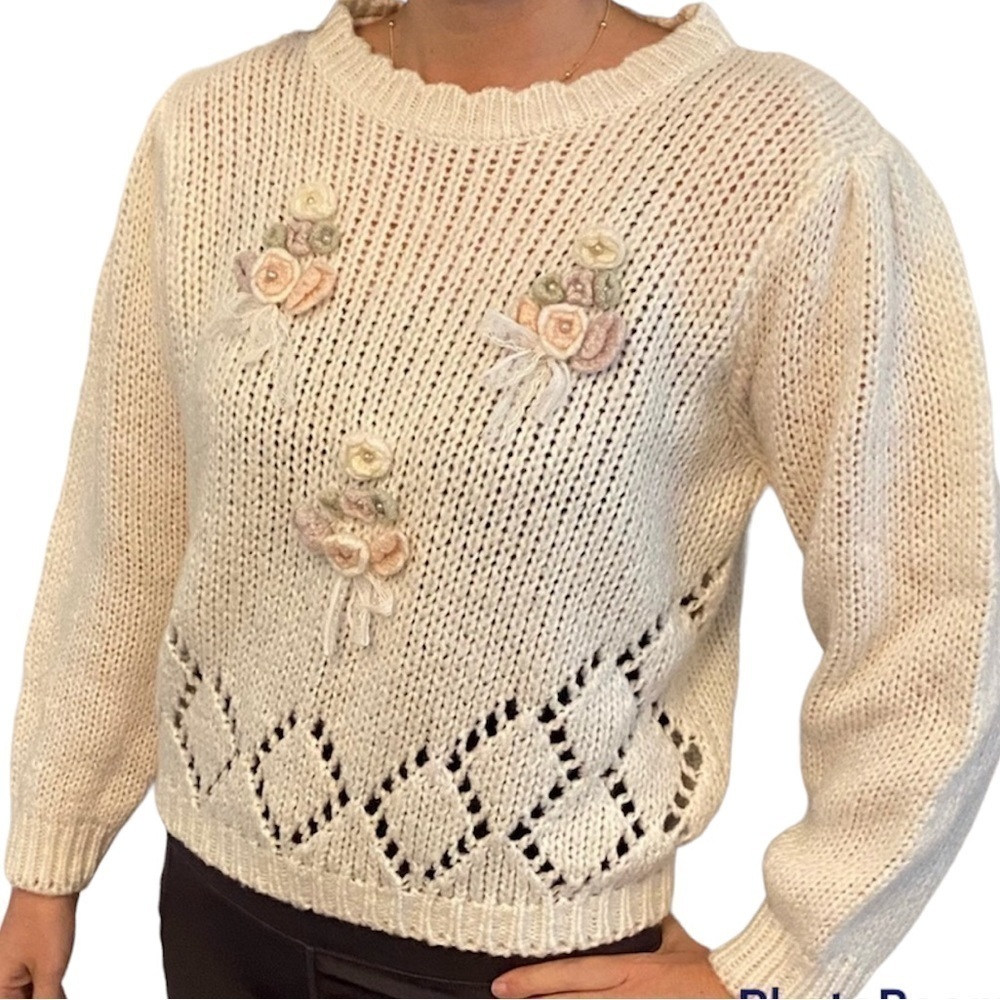 Vintage Shenanigans Knitted By Hand Sweater